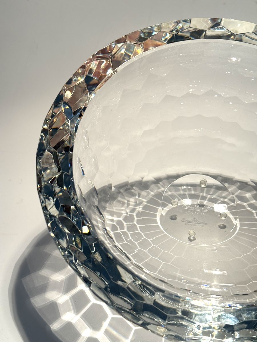 Rosenthal Schalen: Rosenthal Studio Line facettierte Kristallglas Schale – Gebraucht aus Luzern von downtonabbey 2