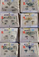 158x Temporary Strasssteine Tattoo
