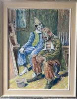 Husmann Ernst. Harléquin mit traurigem Clown