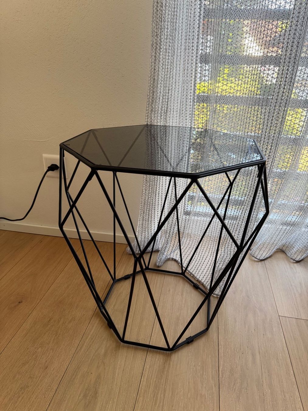 Tische: Salontisch Schwarz Glas/Metall – Gebraucht aus Buttwil von Polina_Belin 1