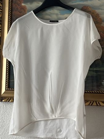 Masimo Dutti Seide-Cotton Bluse Gereinigt Top Gr S(K6