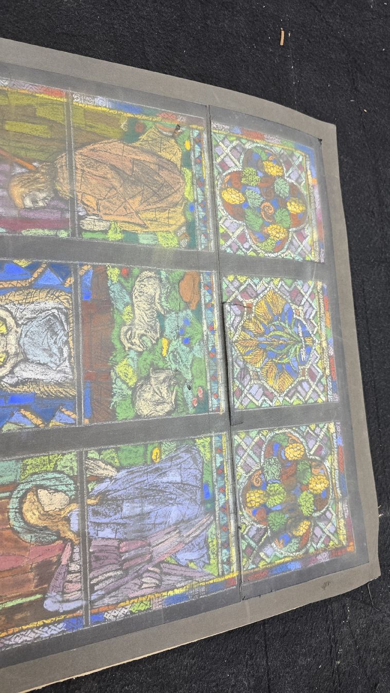 Foto & Immagini: Antike Kirchenfenster-Vorlage "Geburt Christi" – Usato da Dielsdorf venduto da hallo1 2