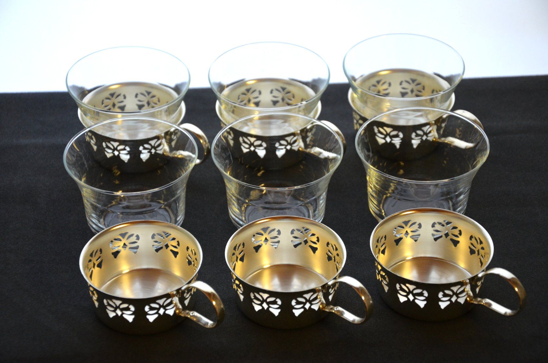 Set di piatti: Vintage Teeset versilbert ca. 50 jährig – Usato da Dotzigen venduto da H-1994 6