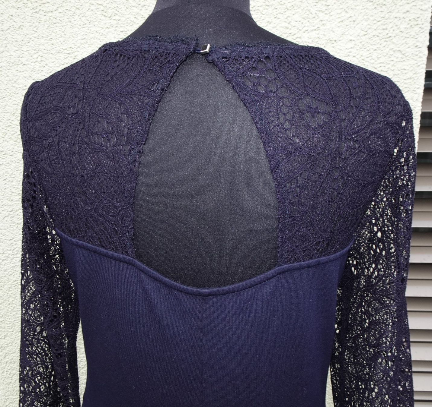 Vestiti: Kleid Zero Gr 40 dunkelblau spitze Cocktailkleid Maxikleid – Usato da Winterthur venduto da blumeblau77 5