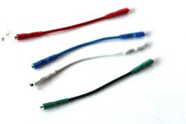Ein Satz Ladenneue SILBER - HEADSHELL - KABEL in OVP