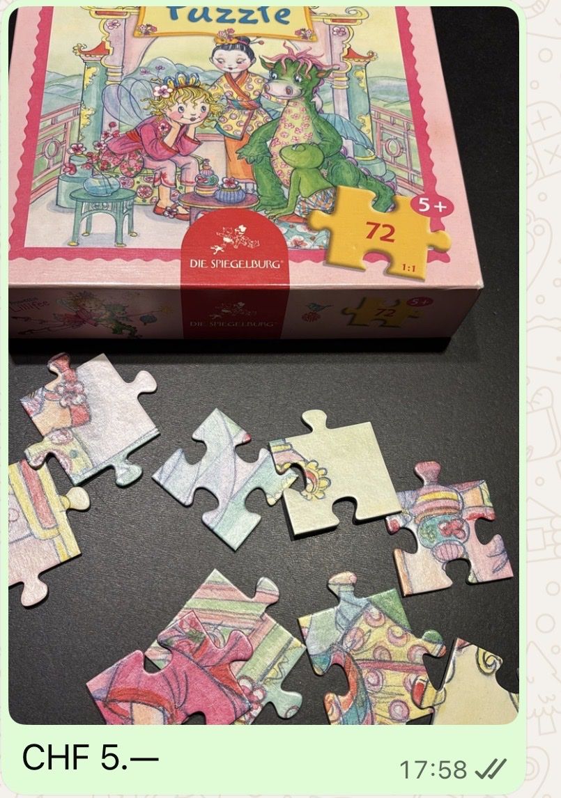 Puzzles: Prinzessin Lillifee Puzzle – Gebraucht aus Mörschwil von Mibasel