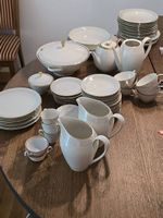 Edles Bavaria Elfenbein Porzellan Set mit Goldrand