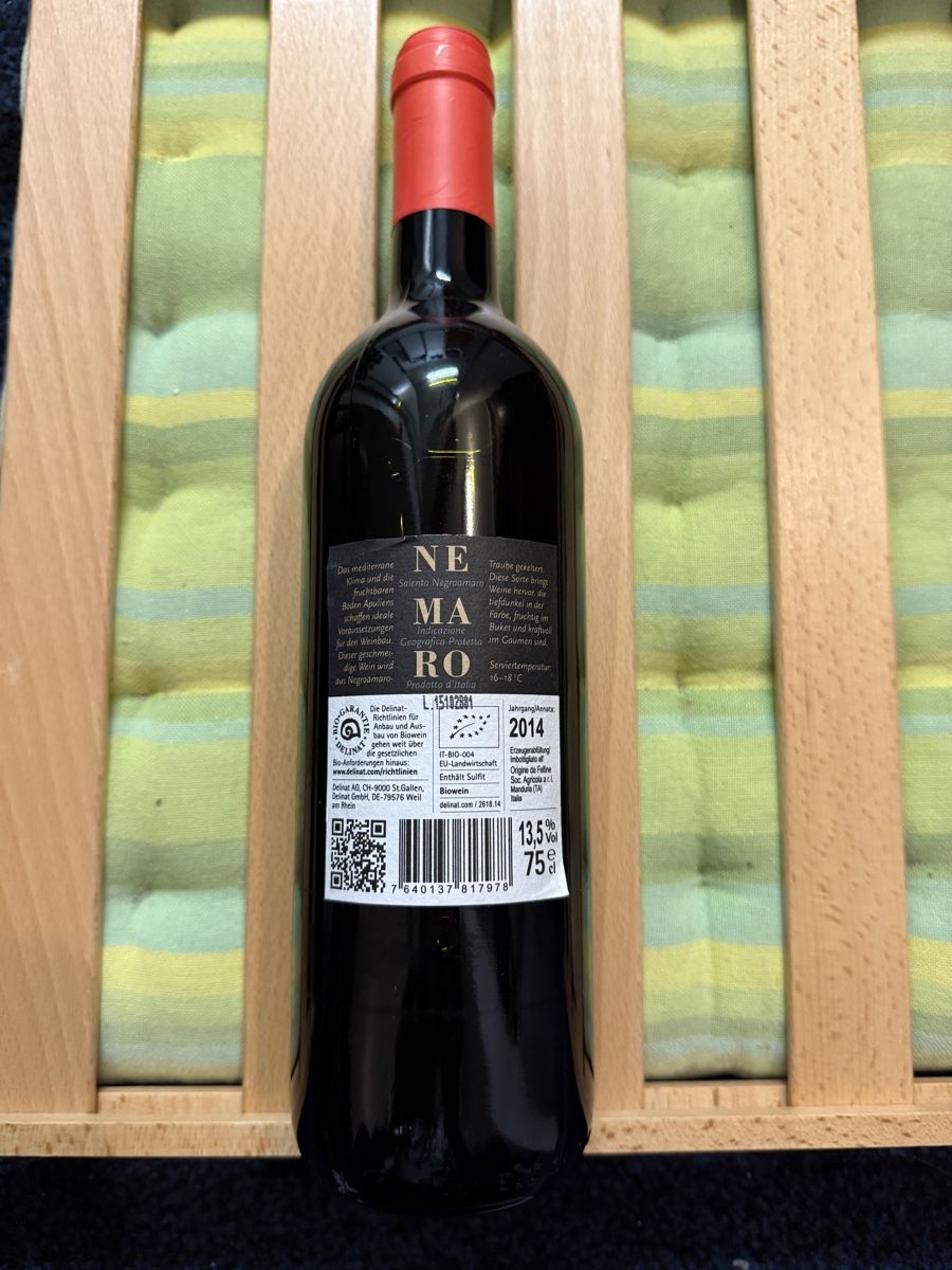 Vino: Nemaro Salento Negroamaro 2014 - 85 – Nuovo (secondo la descrizione) da Möhlin venduto da Palessandro91 1
