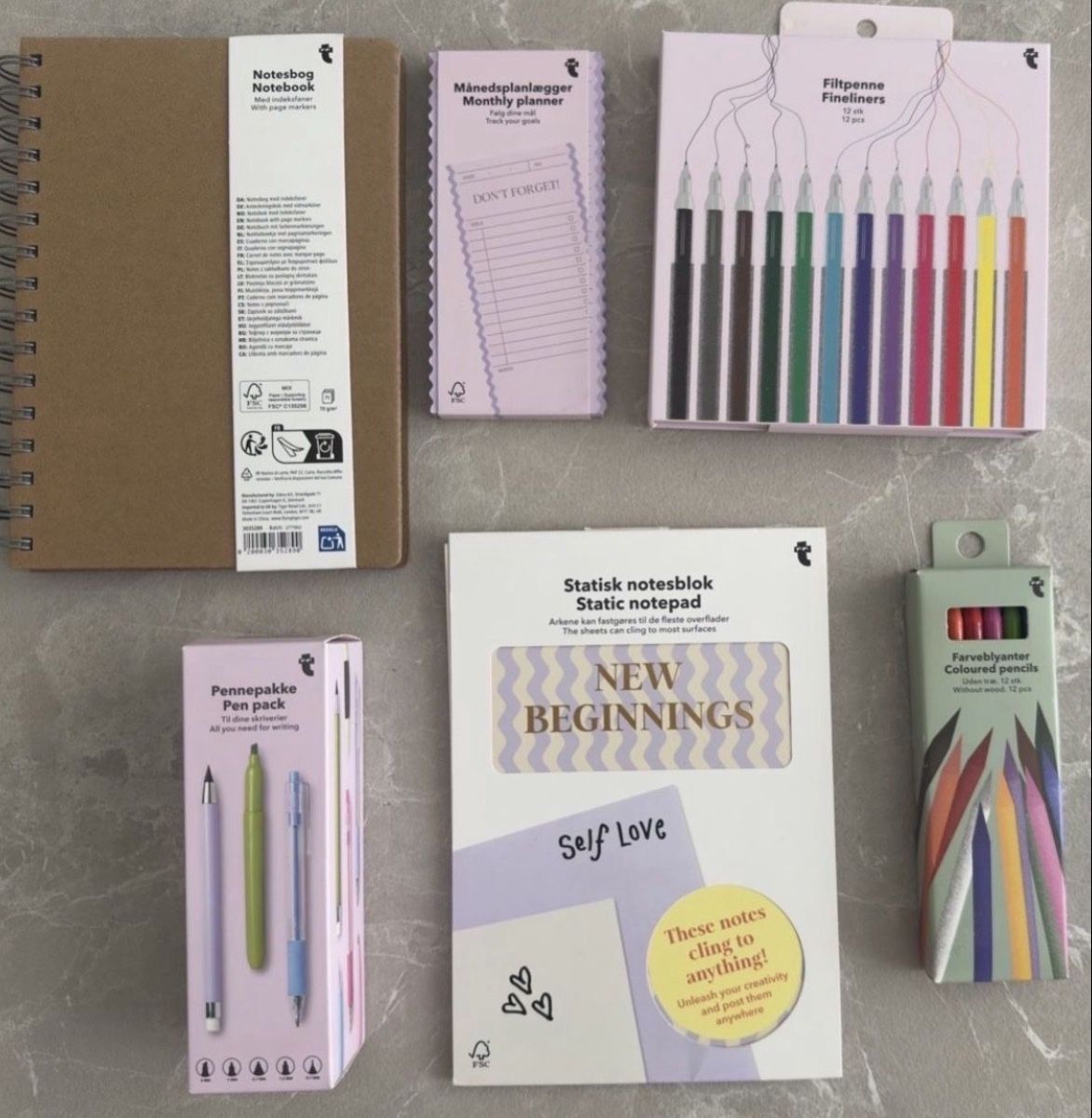 Stifte & Marker: Schreibwaren-Set | Flying Tiger | NEU! – Neu und originalverpackt aus Sins von sum_lv6d