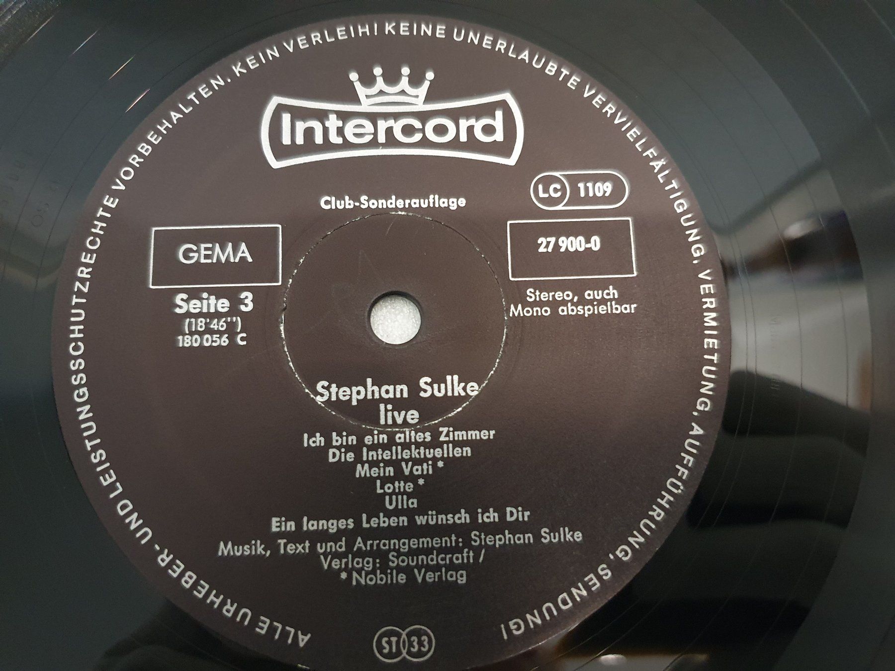 Dischi in vinile: Stephan Sulke – Live / 2 LP`s – Usato da Uster venduto da Vinyl-Leidenschaft 8