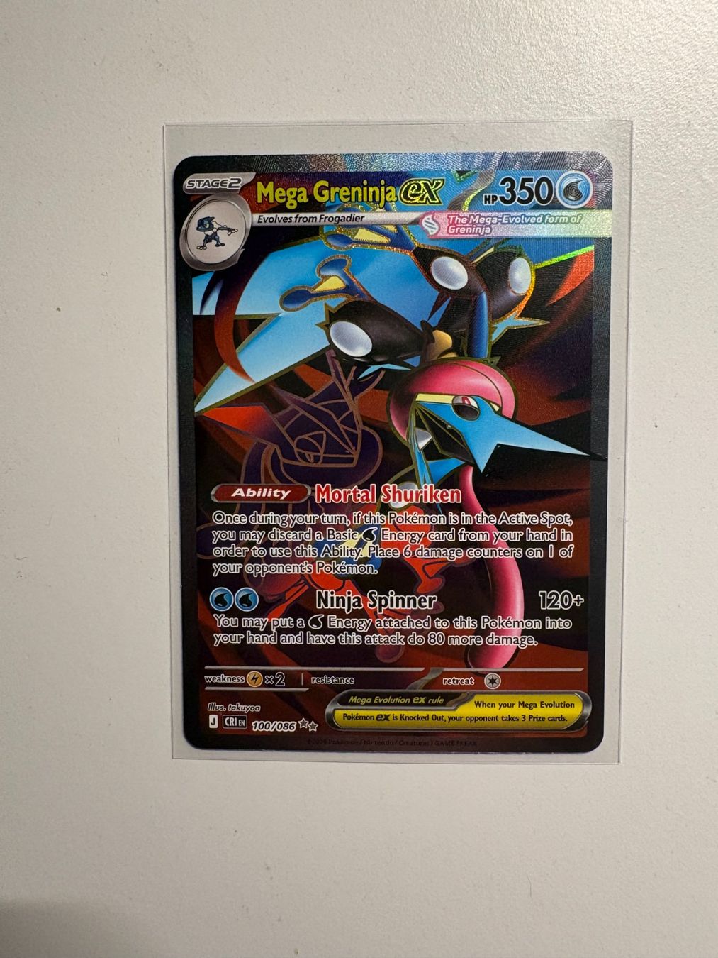 Pokémon Carte collezionabili: Mega Greninja ex #100 Pokemon Chaos Rising – Usato da Dachsen venduto da MiMe_94