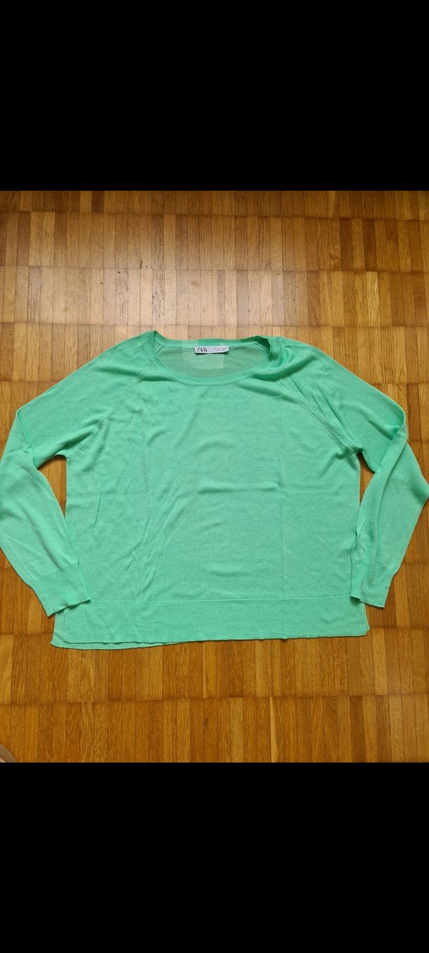 Zara Maglioni & Felpe: Frühlingspullover Pullover gr L Zara grün – Usato da Emmenbrücke venduto da gatasalvache