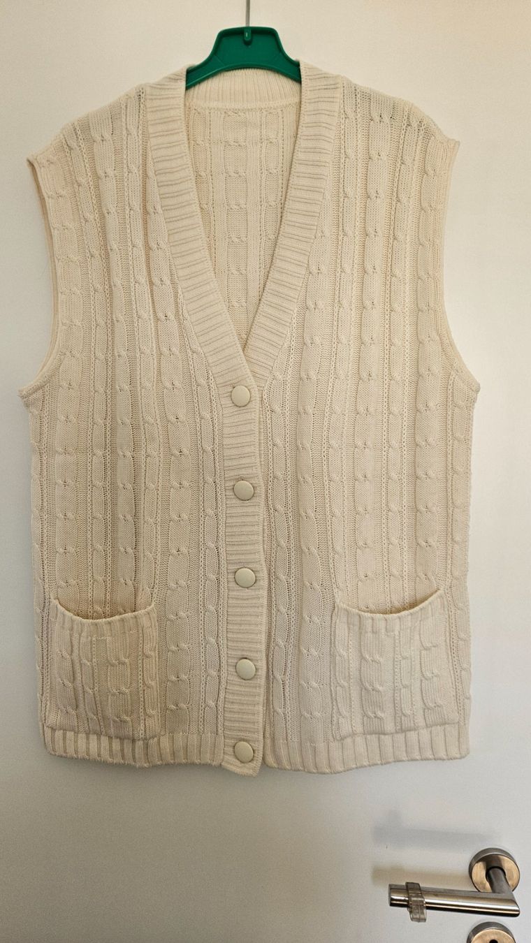 Gilets & Westen: Gilet avorio tg.M acrilico-cotone – Gebraucht aus Melano von H-Sara