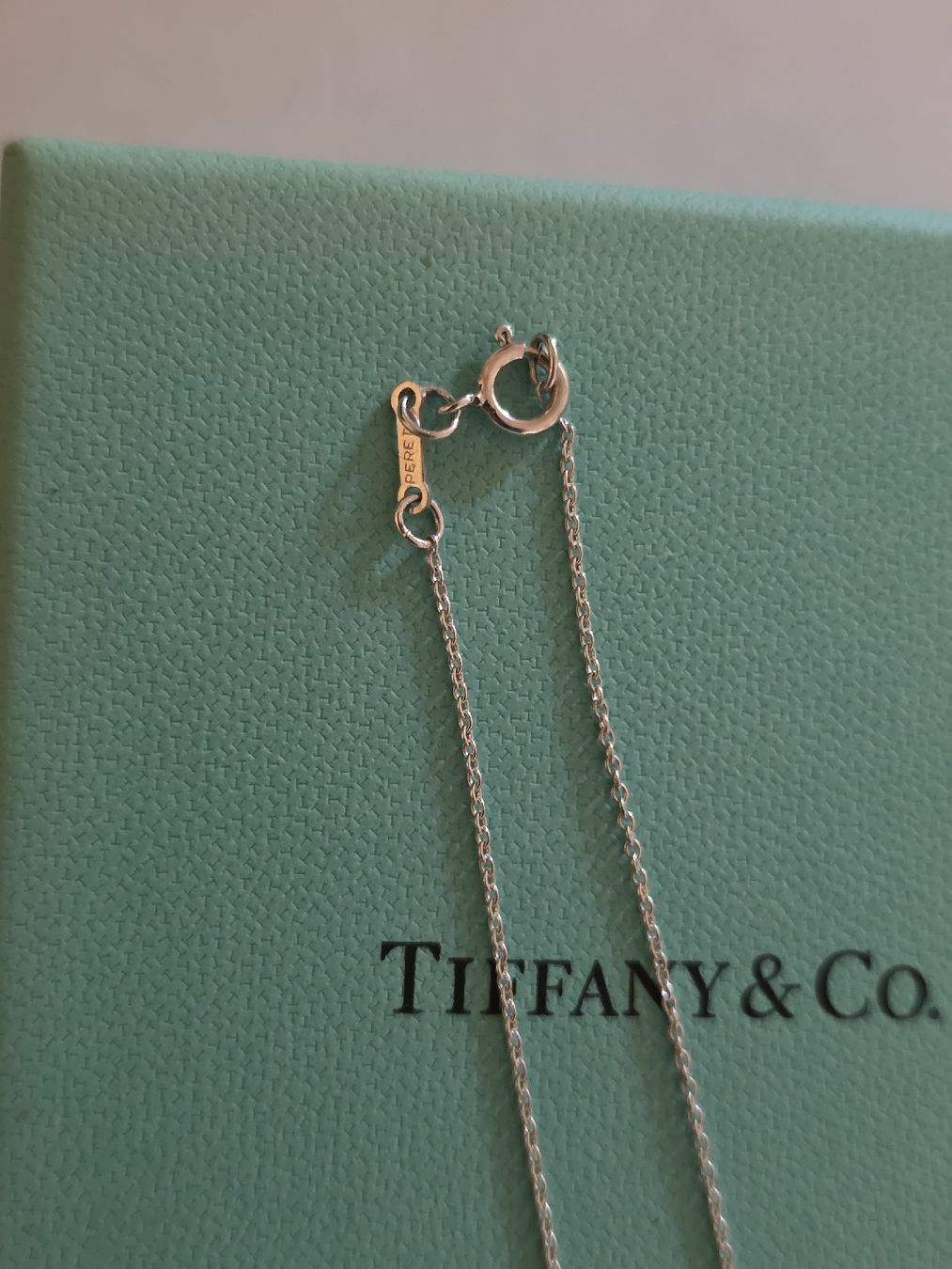 Tiffany & Co. Ciondoli: Tiffany &Co. 925 Silber Bean Kette NP 730 – Usato da Binningen venduto da lieblingsstyle 4