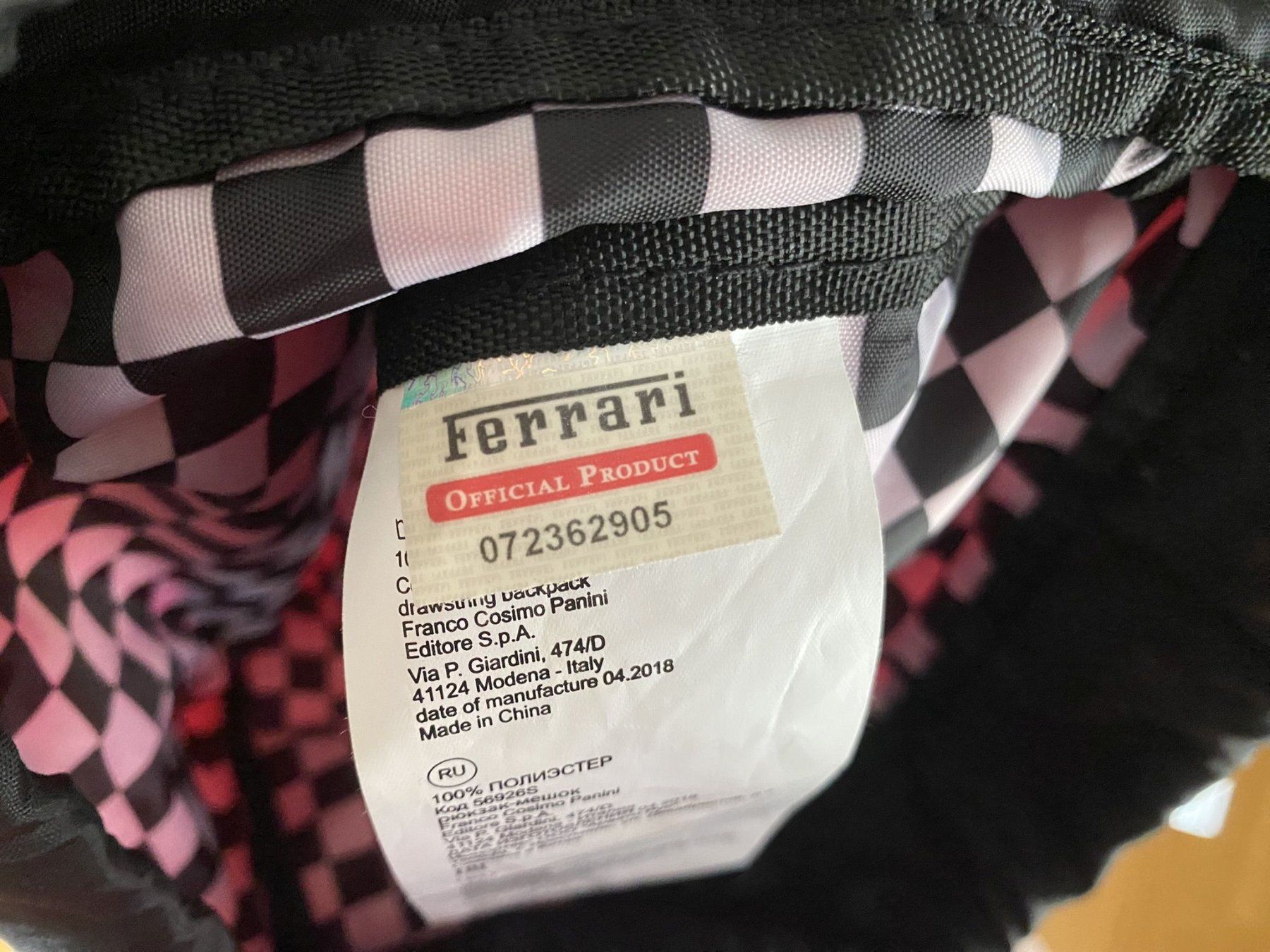 Zaini: Ferrari Rucksack official – Usato da Thalwil venduto da Mbadzi 1