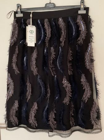 Ana Alcazar festlicher Rock Gr 42 schwarz NEU NP 330