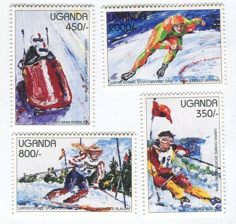 Tutti i francobolli: Briefmarken "Olympische Spiele". Uganda. – Nuovo e nell'imballaggio originale da Basel venduto da Butsch5