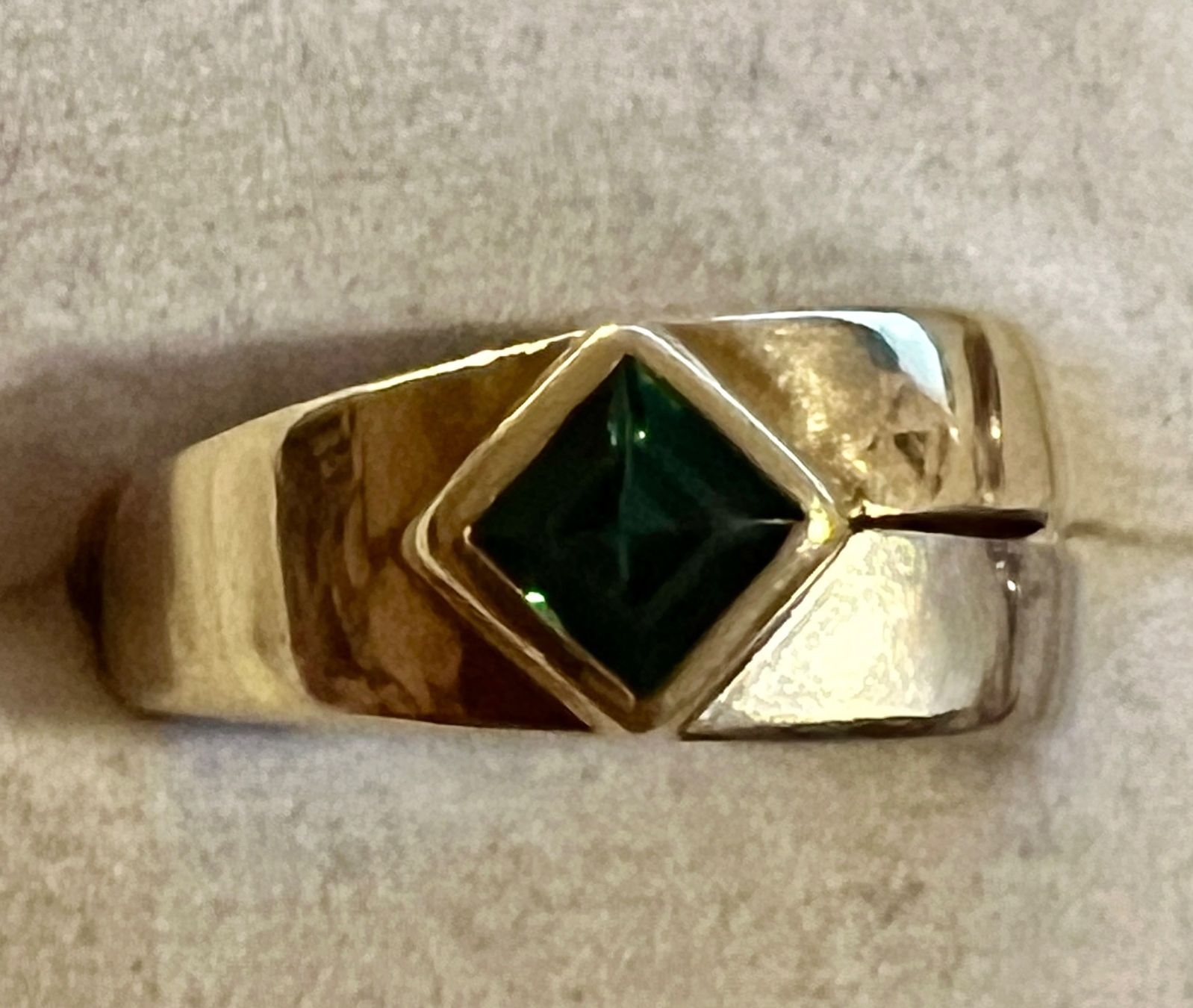 Anelli: Gold-Ring 18 K mit Turmalin – Usato da Chur venduto da Penting1935 2