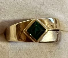 Gold-Ring 18 K mit Turmalin