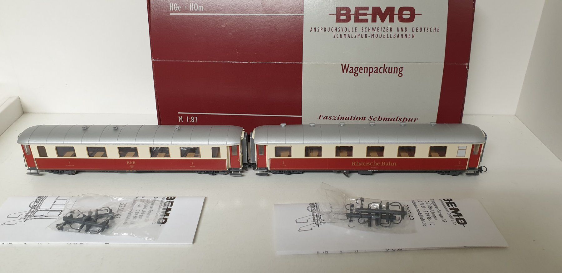 Bemo Trains électriques: Bemo RhB  Salonwagen Set 7255 125 – Neuf (Voir description) à Neuenhof par ludovicco 2