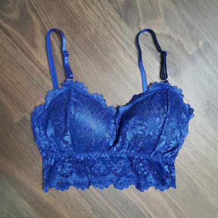 Blaues Spitzen Bustier Gr. S