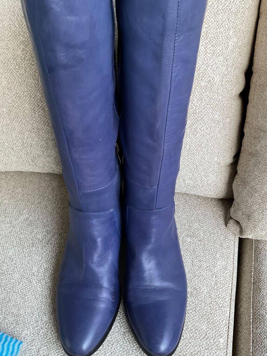 Damenschuhe: Leder Stiefel Gr 37 violett – Gebraucht aus Urdorf von alda02 2