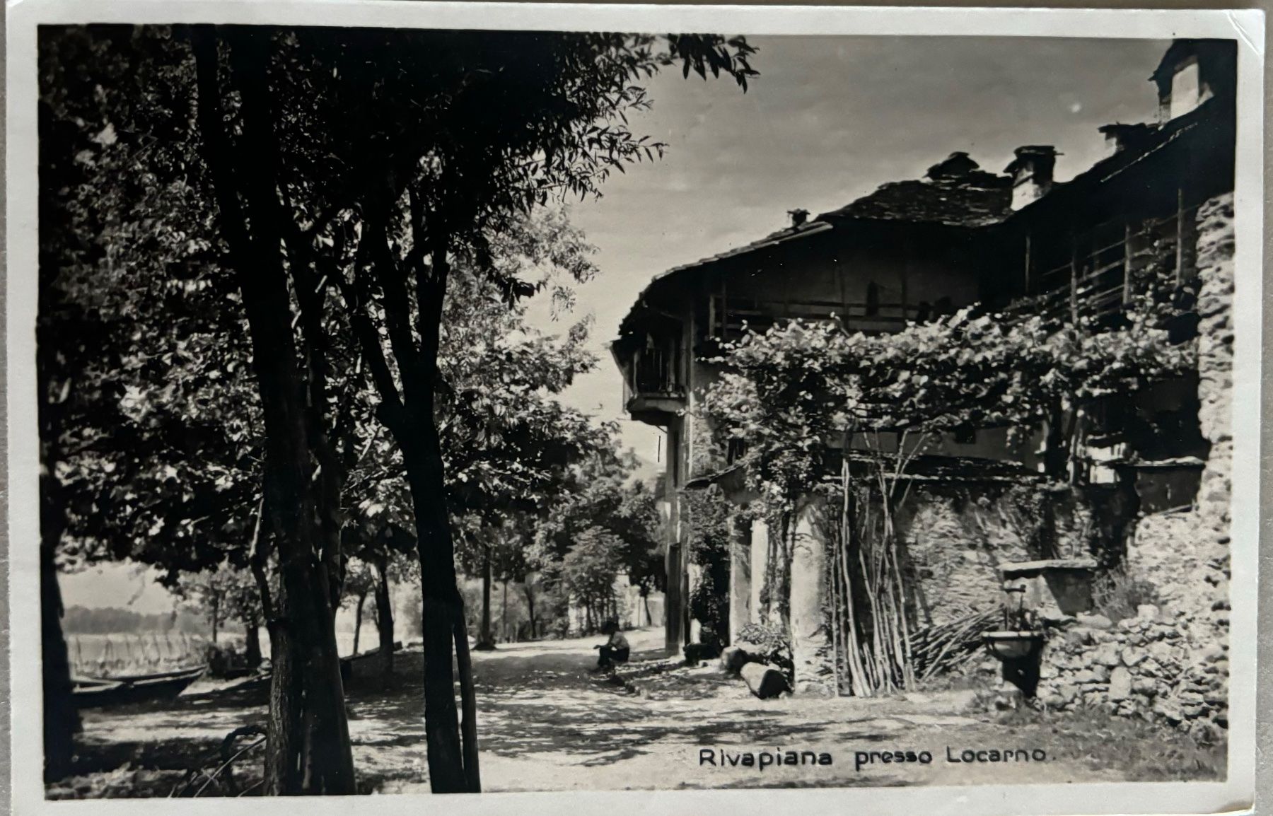 Cartoline postali: Rivapiana presso Locarno, 1925 – Usato da Frauenfeld venduto da Merk52