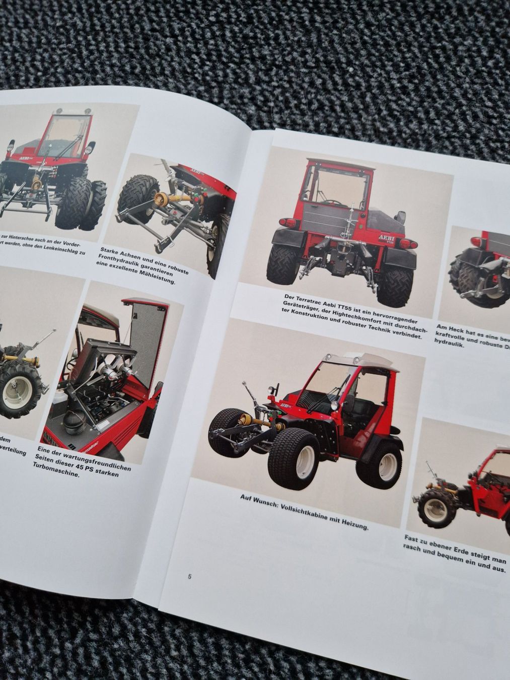 Aebi Trattori: Original Prospekt Aebi Terratrac TT55 – Usato da Dürnten venduto da Bachtel84 1