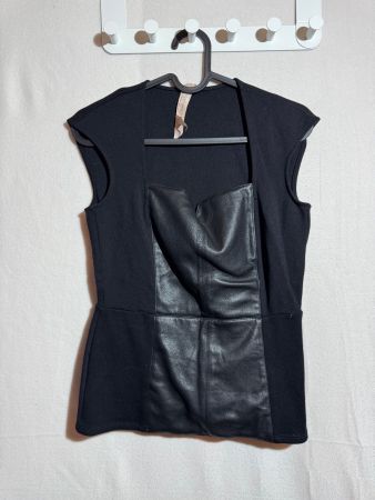 Schönes Oberteil, Top mit Kunstleder von Bailey44 Gr. S