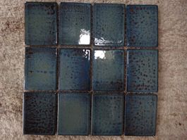 12 Keramik Wandfliesen Mosaik / Japan