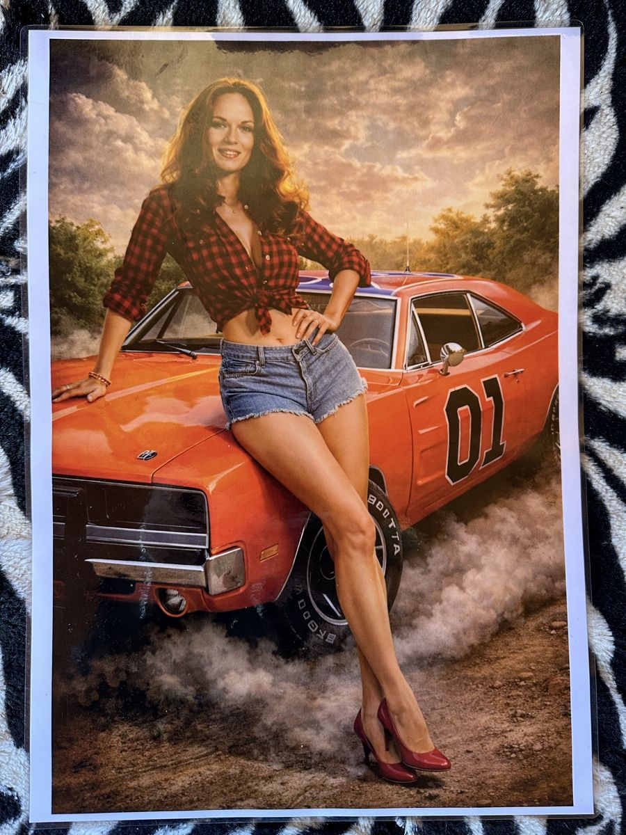 Posters & Illustrations: Dodge charger 01 general lee daisy – Neuf (Voir description) à Reinach AG par rares75