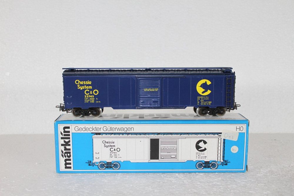 Wagons Marchandises Märklin Tinplate – 4564 Chessie + 4571 WP – Comme Neufs