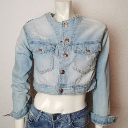 Denim Jeansjacke hellblau - XS