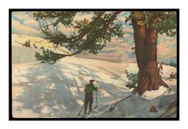 SKIEUR EN MONTAGNE - 1920 "Sports d’hiver" V. & Cie N°3