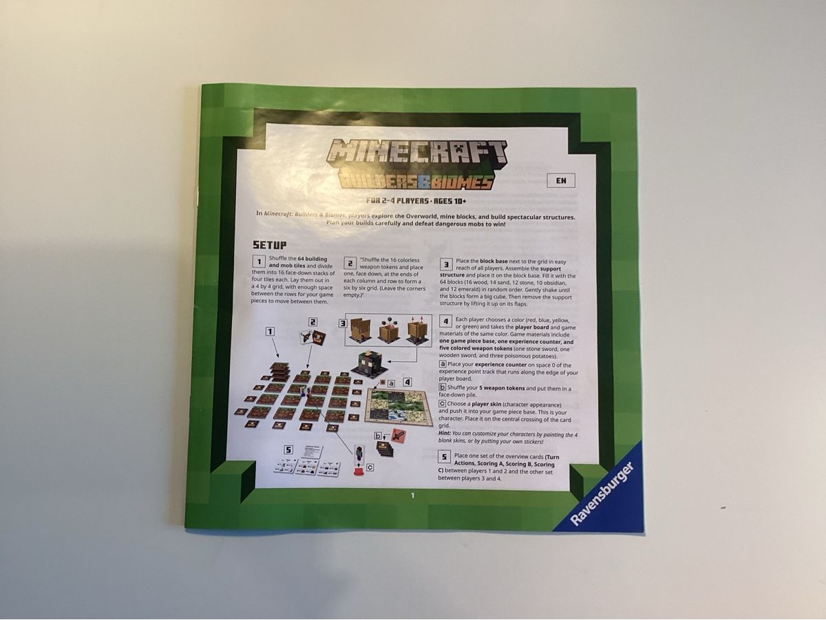 Ravensburger Giochi: Minecraft Builders & Biomes Board Game Complete - Ages 10-99 – Nuovo (secondo la descrizione) da Steinhausen venduto da WillemV 7