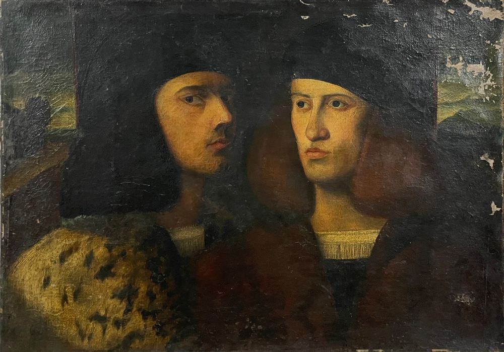 Antikes Interessantes Gemälde von 2 Personen (Gebraucht) in für CHF 615 ...