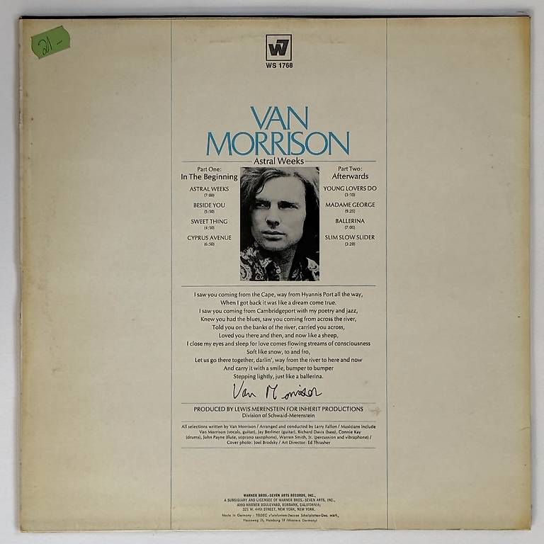 CD: Van Morrison  Astral Weeks – Usato da Basel venduto da dietschy77 1