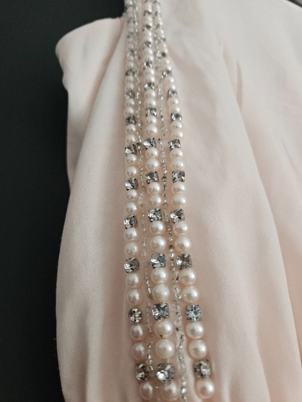 Vestiti: Blassrosa Sommerkleid mit Perlen, Grösse M, gebraucht – Usato da Davos Platz venduto da Treenut 2