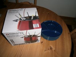 Fondue Chinoise Set mit 6 Teller