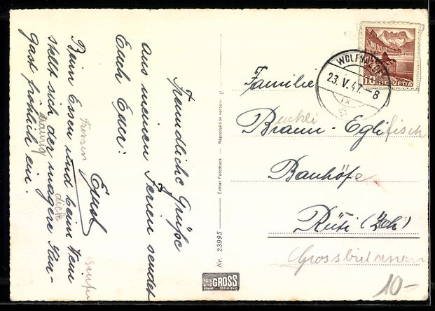 Cartes postales: Wolfhalden /App., Strassenpartie mit K – D'occasion à Berlin par bartko-reher 1
