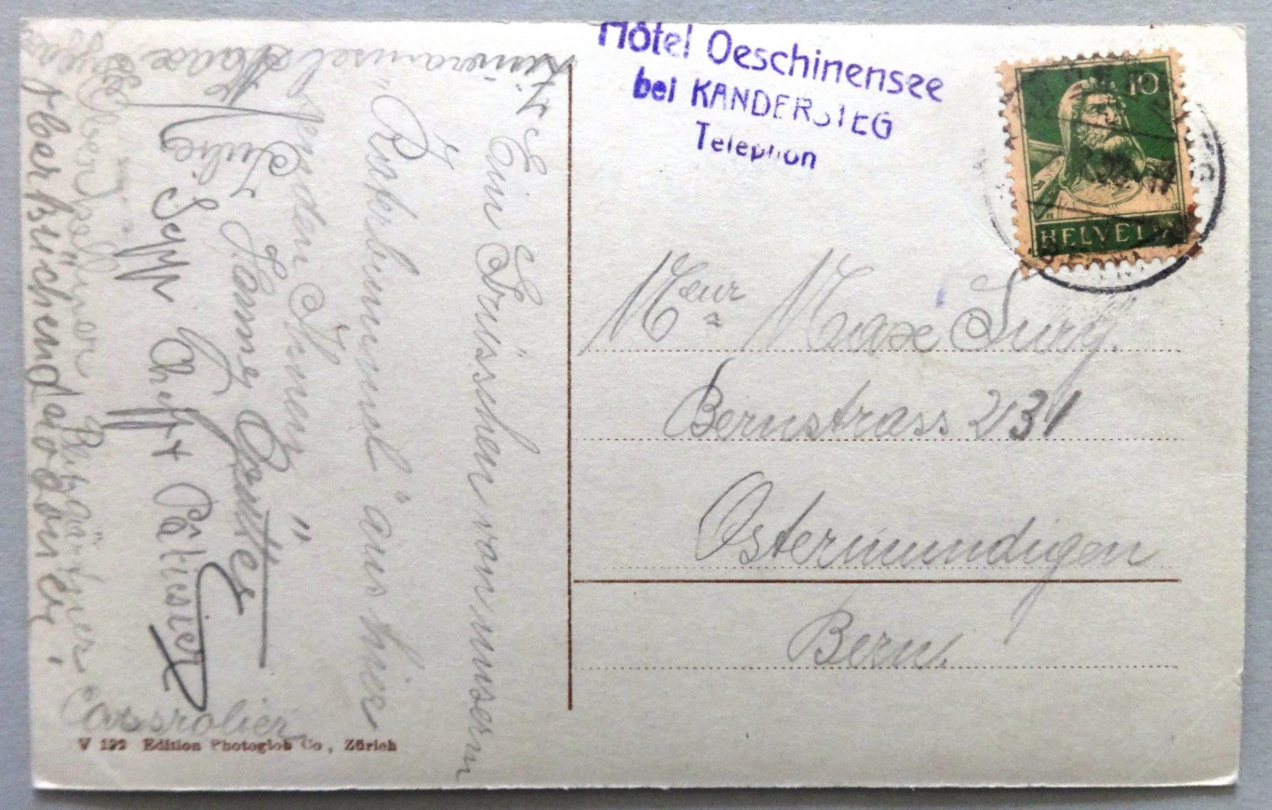Cartes postales: Oeschinensee mit Blümlisalp – D'occasion à Fétigny par Billy2miny 1