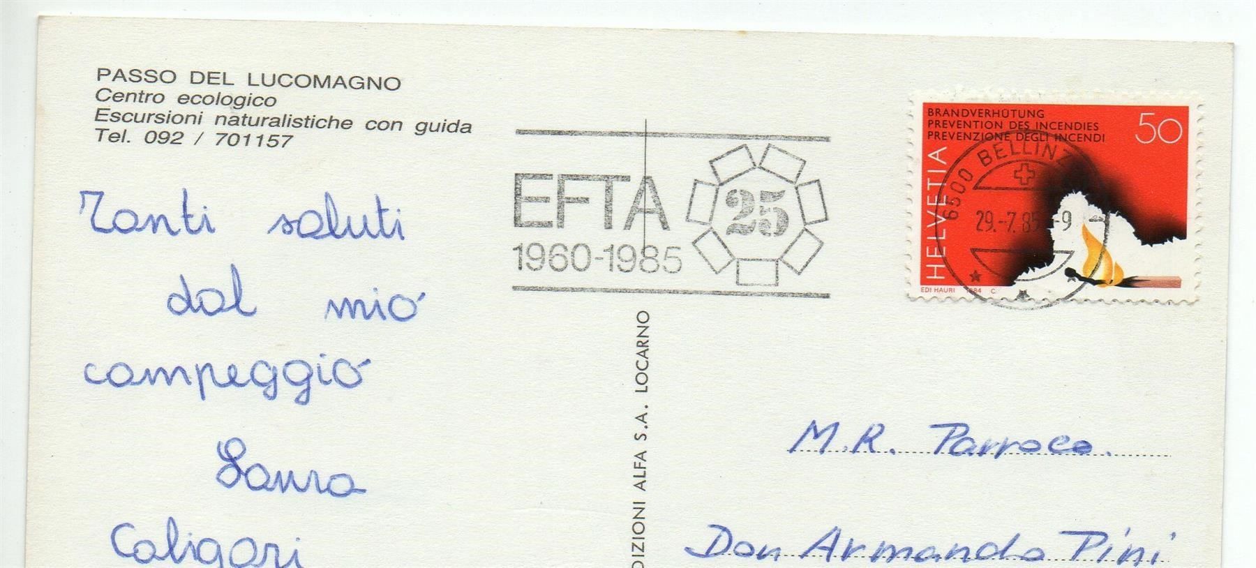 Cartoline postali: PASSO DEL LUCOMAGNO Lukmanierpass – Usato da Jona venduto da philajona 1