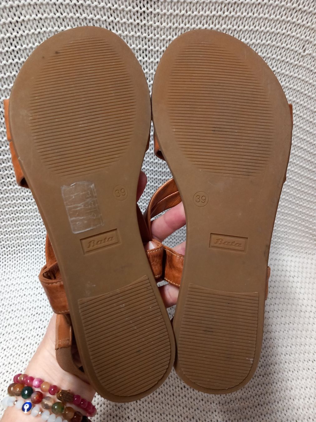 Damenschuhe: Bata Leder Sandalen Gr.39 braun – Gebraucht aus Gwatt (Thun) von umwelt-brocki 3