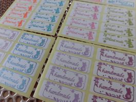 48"Hand made" stickers/Aufkleber New/neu!