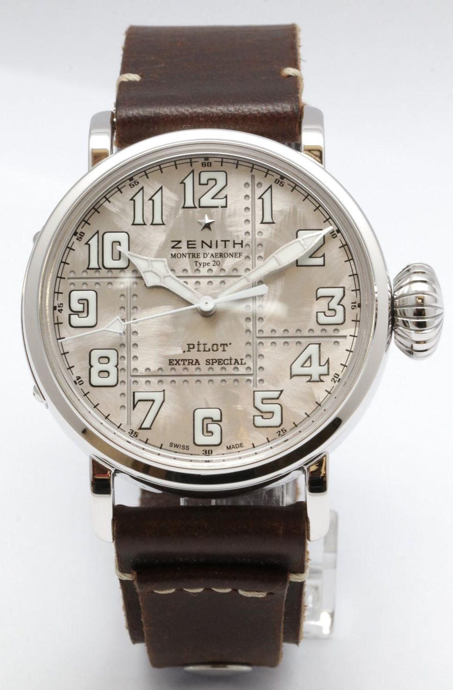Zenith Orologi: Zenith 05.2430.679/17.C902 Pilot Type 20 Silver Automatic 45 – Usato da Basel venduto da SwissManufactures 1