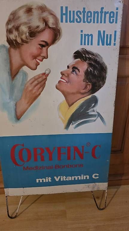 Insegne: Werbeschild 1950 er Jahre Blech Original. – Usato da Ettingen venduto da 1964erNachtzugfahrer 4