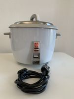 Reiskocher weiss mit Kabel und Deckel, voll funktionsfähig!
