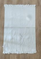 Gewebte Badematte aus Baumwolle mit Fransen x2