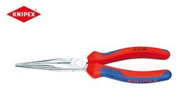 Werkstatt / Knipex / Flachrundzange mit Schneide verchromt