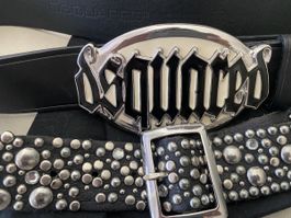 Dsquared cintura doppia in pelle linea esclusiva